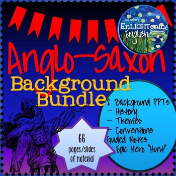 Preview of Anglo Saxon (Beowulf) Background Notes Bundle (History of Britain)