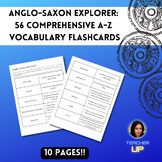 Anglo-Saxon Explorer: 56 Comprehensive A-Z Vocabulary Flashcards