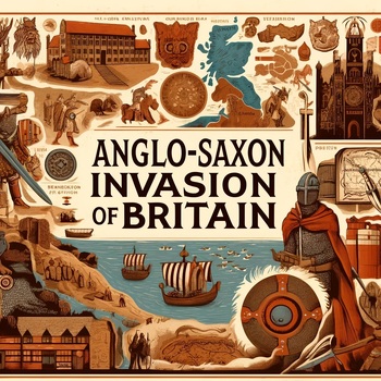 Preview of Anglo-Saxon Invasion of Britain: Engaging PowerPoint Presentation