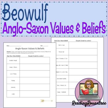 anglo saxon beliefs and values