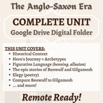 Preview of Anglo-Saxons & Epic Heroes UNIT BUNDLE (Beowulf + MORE!) GOOGLE DRIVE FOLDER