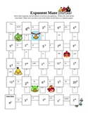 Angry Birds Exponent Maze