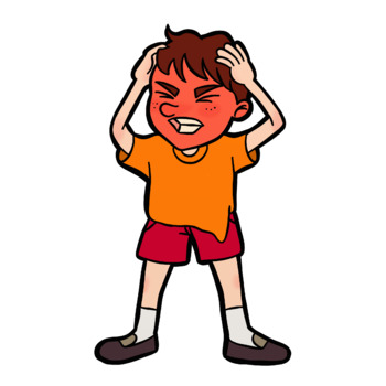 mad boy clipart