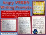 Angry Verbs Writing Prompts Packet