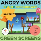 Angry Words Green Screen Game for Distance Learning SPRING