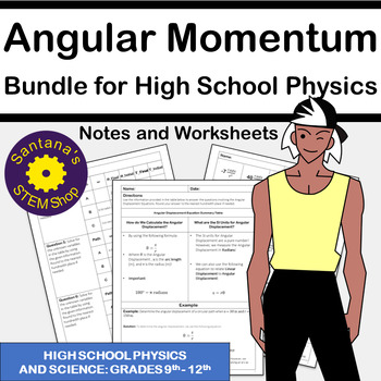 Preview of Angular Momentum and Rotational Motion Bundle for High School Physics