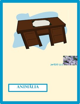 Animālia (Animals in Latin) Desk Mat by jer520 LLC | TPT