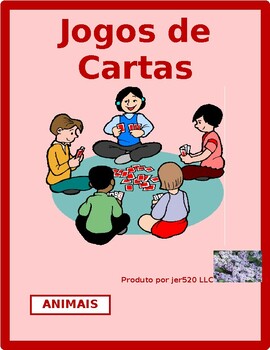 Preview of Animais (Animals in Portuguese) Card Games