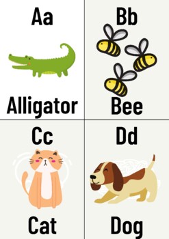 Preview of Animal Abc Flashcards