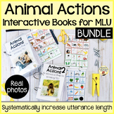 Animal Actions 1 & 2: Interactive Books to Increase MLU Bundle