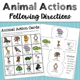 Animal Actions - Following Directions