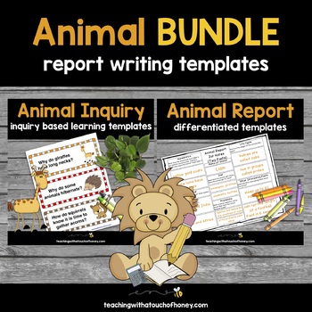 Preview of Animal Activities - Inquiry and Report Bundle (Digital & PDF) Distance Learning