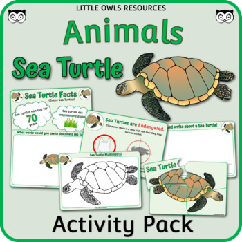 Animal Activity Pack - Sea Turtle by Little Owls Resources | TPT