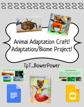 Preview of Animal Adaptation/Biome Craft Project