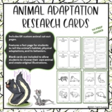Animal Adaptations Informational Reading and Science Resea