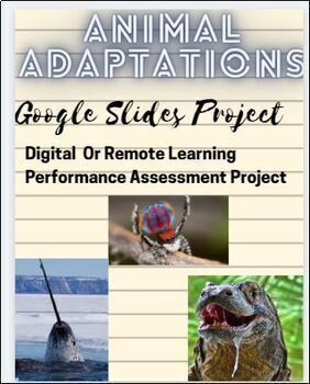 Preview of Animal Adaptation Distance Learning Project