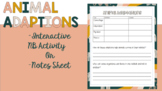 Animal Adaptation Interactive Notebook