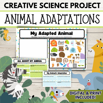 Preview of Animal Adaptation Project- Create a Creature: Science Informational Writing