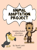 Animal Adaptation Project for 4th/5th Grade