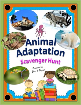 Preview of Animal Adaptation Scavenger Hunt: | Printable and Digital Distance Learning