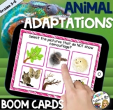 Animal Adaptations BOOM CARDS- DISTANCE LEARNING
