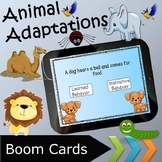 Animal Adaptations - Boom Cards / Distance Learning / Digi