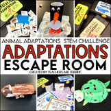 Animal Adaptations Escape Room Engaging Upper Elementary Activity