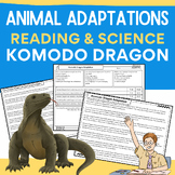 Animal Adaptations: Komodo Dragon Nonfiction Reading & Sci