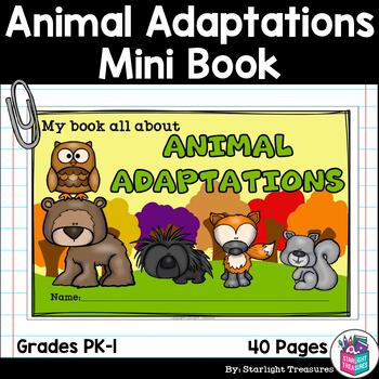 Preview of Animal Adaptations Mini Book for Early Readers