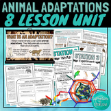 Animal Adaptations Physical and Behavioral Unit Bundle of 
