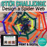 Animal Adaptations STEM Challenge Design a Spider Web Lab 