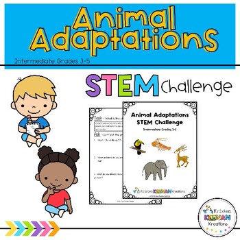 Preview of Animal Adaptations STEM Challenge Grades Third, 3rd, Fourth, 4th, Fifth, 5th
