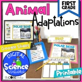 Animal Adaptations Science Stations - 8 Print & Digital St