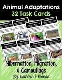 Animal Adaptations Task Cards {Hibernation, Migration, Cam