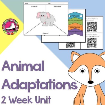 Preview of Animal Adaptations 2 Week Unit: Structures and Functions of Animals