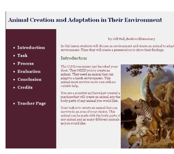 Preview of Animal Adaptations Webquest by Mr. Hall
