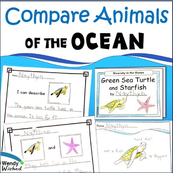 Preview of Animal Adaptations in the Ocean Habitat  - Compare Diversity 2nd Grade Science