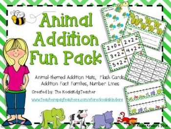 Preview of Animal Addition Fun Pack