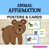 Animal Affirmation Cards & Posters for Preschool, Pre-K, a