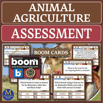 Preview of Animal Agriculture: Assessment Boom Cards
