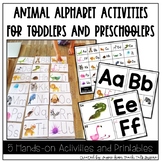 Animal Alphabet Activities for Toddlers and Preschoolers