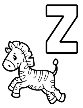 Preview of Alphabet coloring pages - Animals