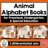 Animal Alphabet Books- differentiated - Preschool, Kinderg