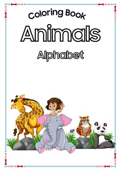 Animal Alphabet Coloring Book by Examina | TPT