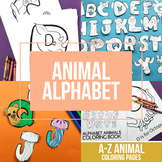 Animal Alphabet Coloring Duo