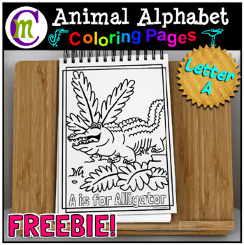 Animal Alphabet Coloring Pages by CrunchyMom | Teachers Pay Teachers