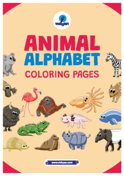 Preview of Animal Alphabet - Coloring Pages Printable