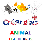 Flashcards - Alphabet - Animals - CreAnglais - original ar