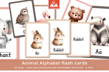 Preview of Animal Alphabet Flash Cards