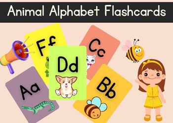 Preview of zoo Animal Alphabet Flashcards